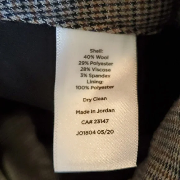 Talbots,  wool blend houndstooth trousers - Picture 8 of 8